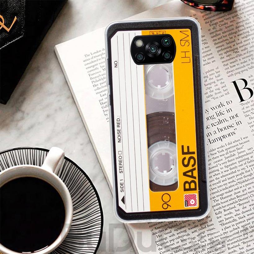 

Vintage Magnetic Old Tape Cassette Cover For Xiaomi Poco X7 X6 X5 Pro X3 Nfc F7 Ultra Phone Case F6 F5 X4 F4 Gt F3 M6 M5S M4 M3 Xiaomi Poco X7 Pro