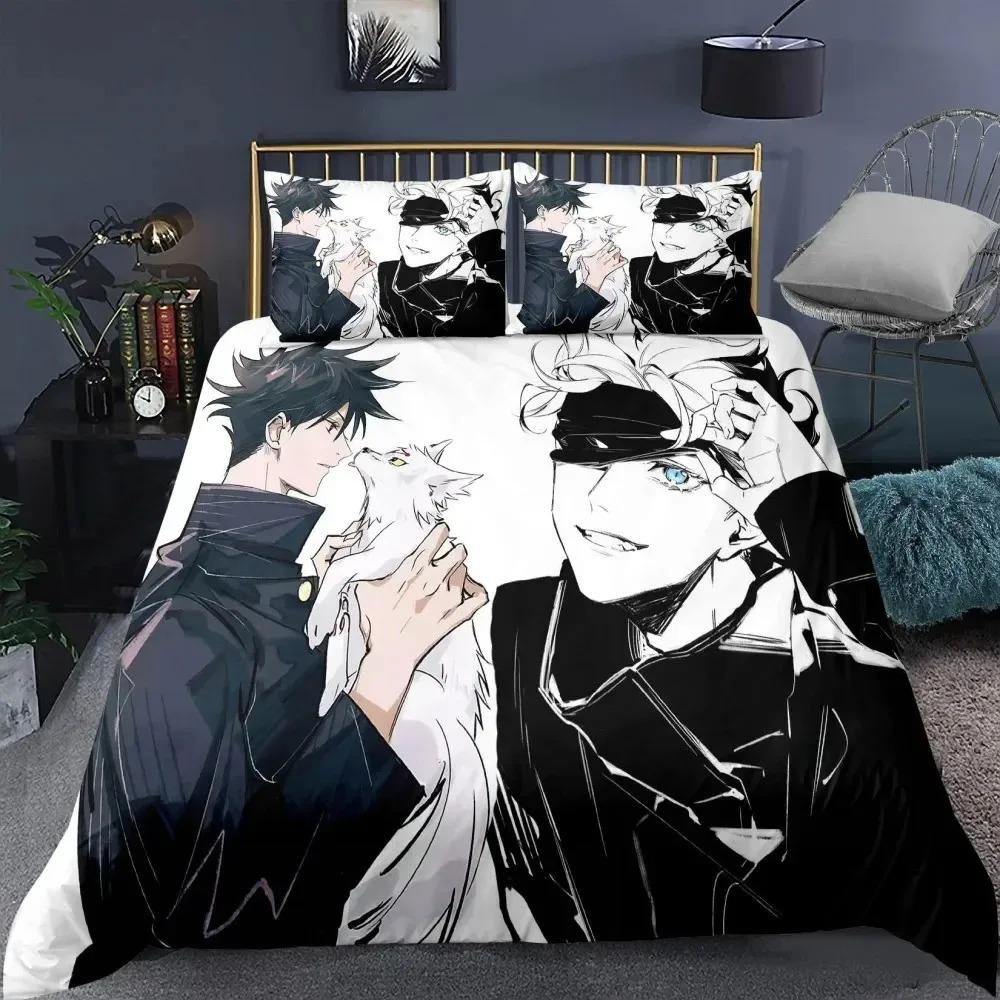 Jujutsu Kaisen Bedding Set Japan Famous Anime Duvet Cover Sets Comforter Bed Linen Twin Queen King Single Size Dropshipping Gift