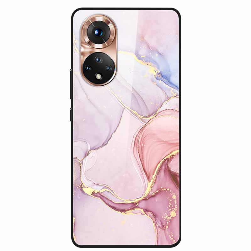 For Honor 50 Case Marble Tempered Glass Back Cover Hard Case For Huawei Honor 50 Pro Phone Cases NTH-AN00 NTH-NX9 Fundas Coque