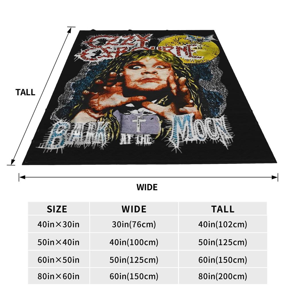 Black Sabbath Ozzy Osbourne Deka Back To The Beginning Tour Teplá plyšová přehozová deka Pro domácí dekoraci Cestování Kancelář Flanelová