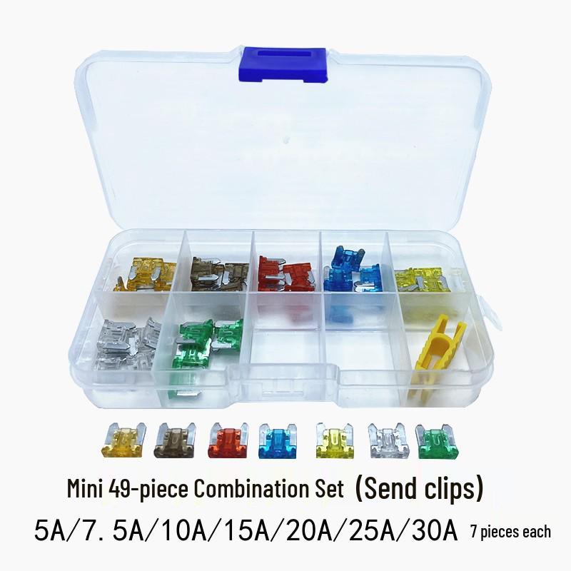 Car Fuse Box Set: Blade Fuses In Small, Medium, & Large (1A, 3A, 10A, 15A)