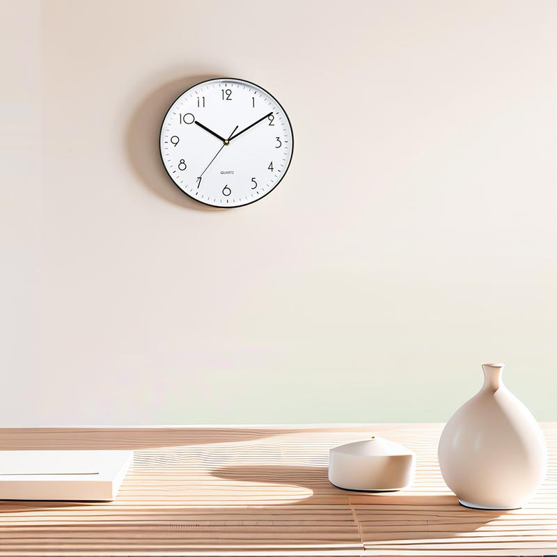Wall Clock 8 Inch Silent Non-Ticking Wall Clocks Battery Operated Decorative for Home Kitchen Office Bedroom Bathroom Niditon