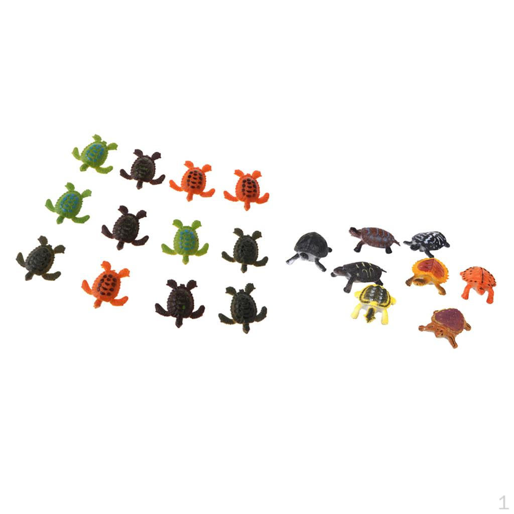 20-piece Plastic Animal Turtle Models Kids Educational Toy Fillers