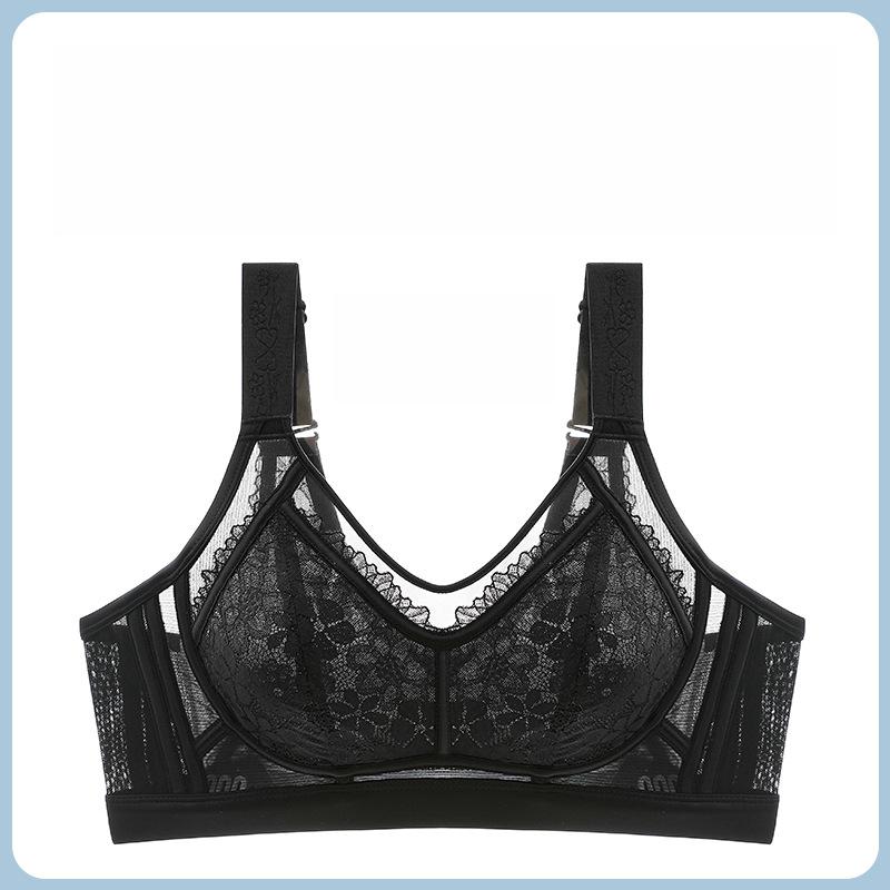 Anti-sagging Secondary Lactation Bra Women's Gathering Bra Beautiful Back Traceless Bra Large-sized Underwear for Ladies Push Up Bra
