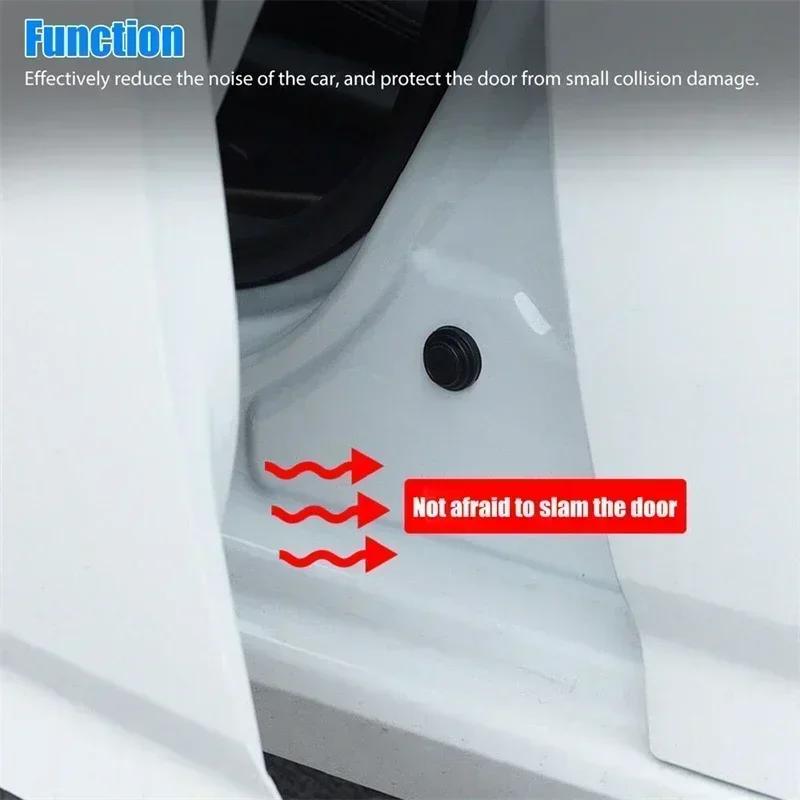 20pcs Car Door Anti-Shock Silicone Pad Universal Anti-Noise Buffer Gasket Anti-Collision Door Sticker Soundproof Crash Pad