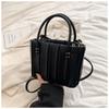 Solid Color Pleated Handbag Bag Women's Autumn New Casual Shoulder Messenger Tote Bag