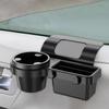 Car Door Storage Box with Cup Holder Auto Side Door Pocket Organizer Car Window Storage Barrel Pocket Hanging Storage Rack