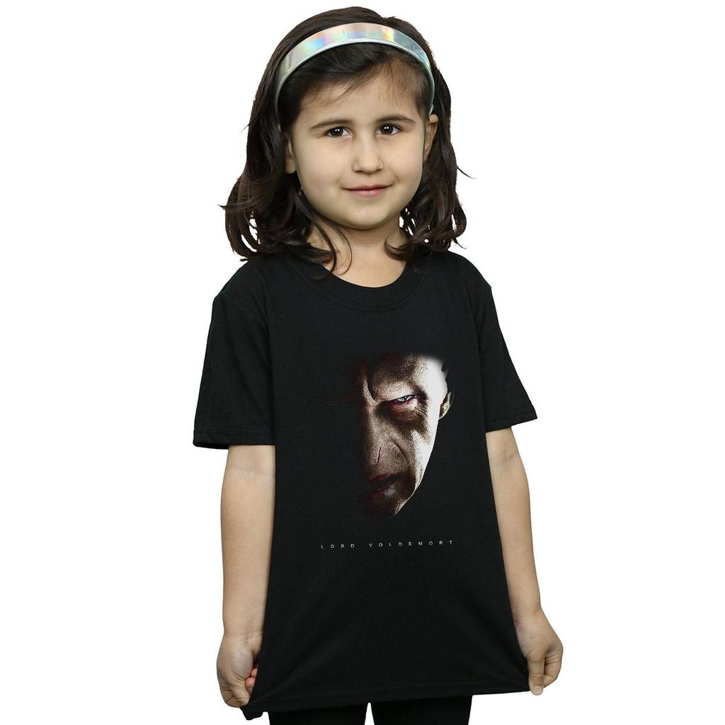 HARRY POTTER Girls Lord Voldemort Portrait Cotton T-Shirt