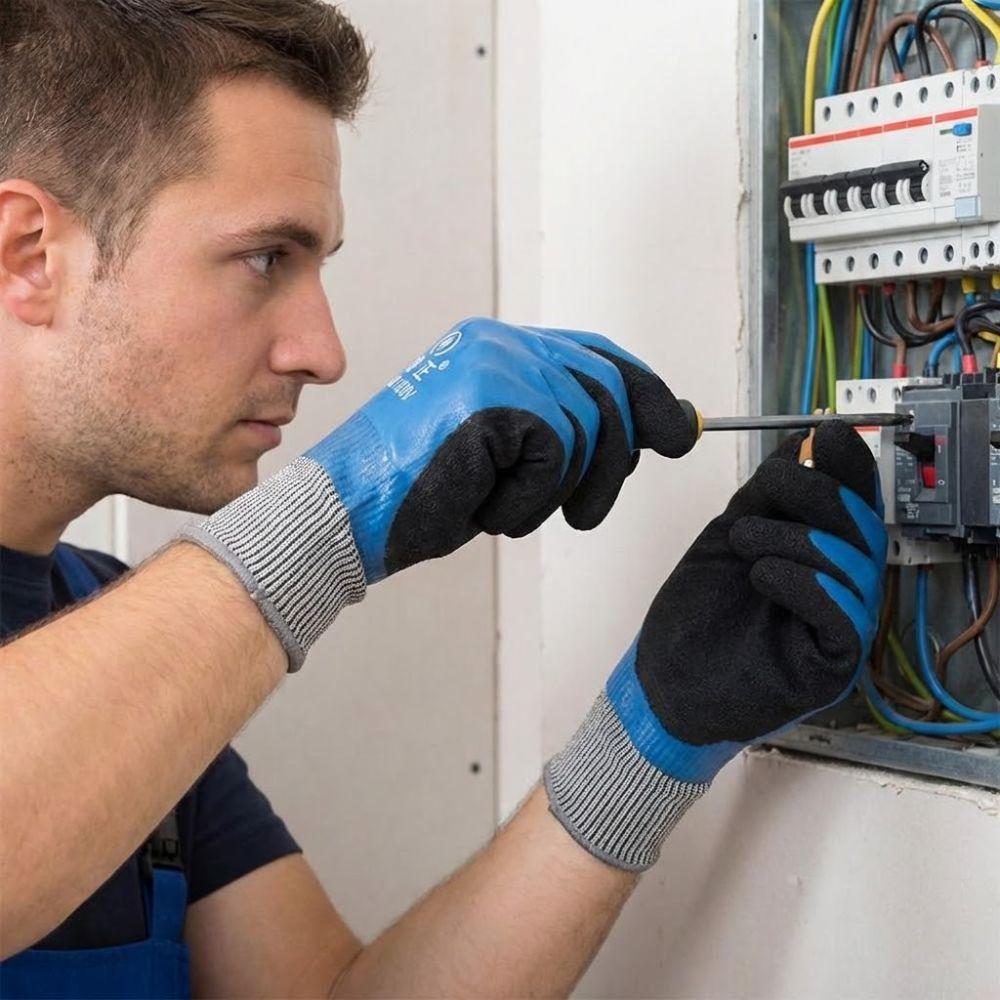 Withstanding Voltage 1000 V Electrician Insulating Gloves Safety Protective Gloves Protection Work