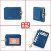Ultra-Thin Anti-Theft Zipper Card Holder Wallet - Portable & Secure.