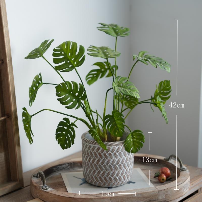 Nordic Green Artificial Plants: Dried Flower Ornaments for Home or Office Decor