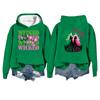 Women's Casual Long Sleeve Pullover Witch Print Hooded Sweatshirt