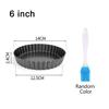 4/6/8/9 Zoll Kuchenbackform Boden abnehmbar geriffelt antihaft Backgeschirr Ölpinsel Netzroller Schalen Tarte Kuchen Festival Dessert ZYF