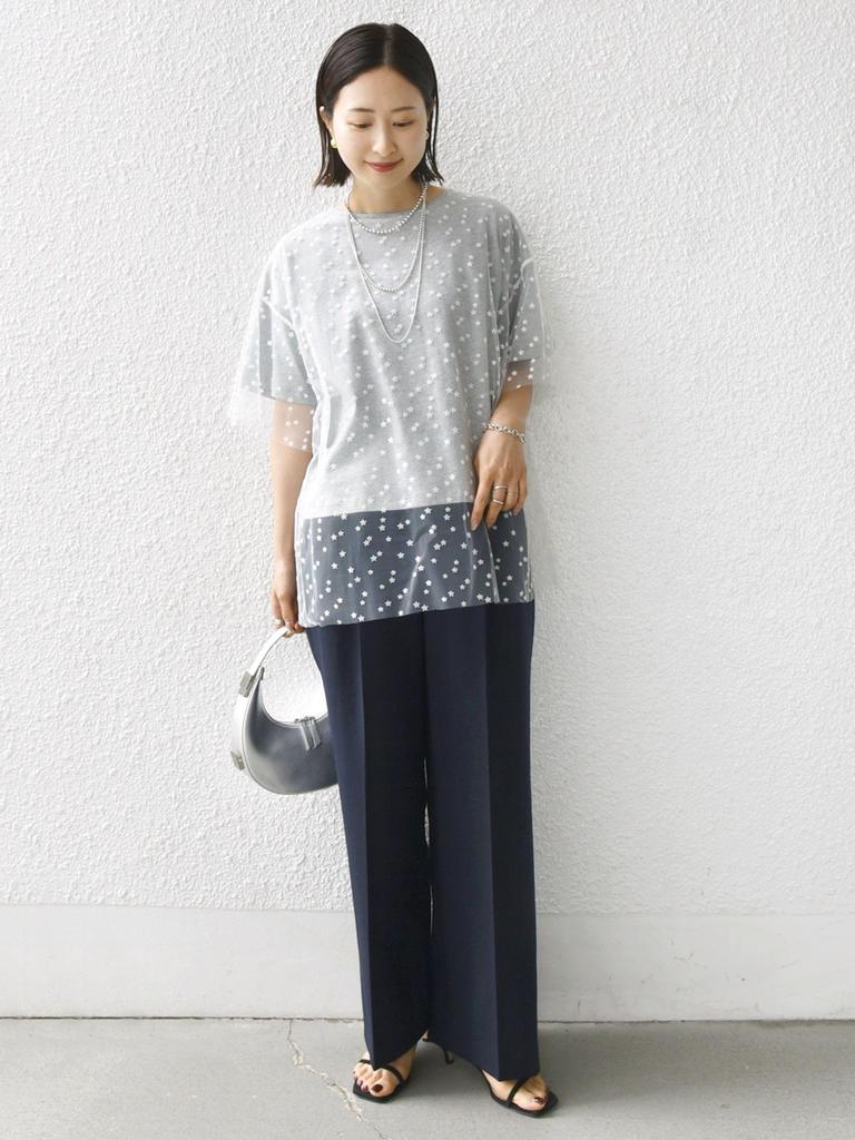 SHIPS for women Star Tulle Layered One Size T-Shirt, Gray, 312330054,