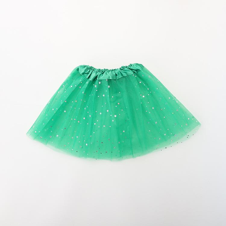 

Детский трехслойный сетчатый балетный костюм-пачка с пайетками Skirt Length 30 cm