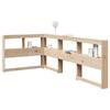VidaXL L-shaped Bookcase Headboard Solid Pine Wood, Headboard, Headboard with Storage, Headboard 859277