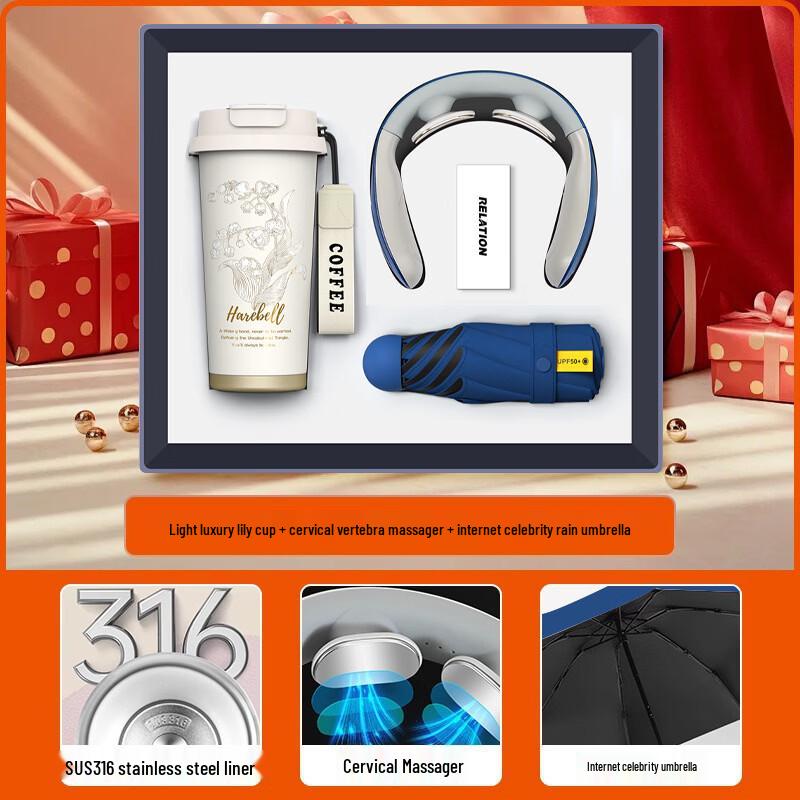 Luolai Lily of the Valley Red 3-piece Gift Set