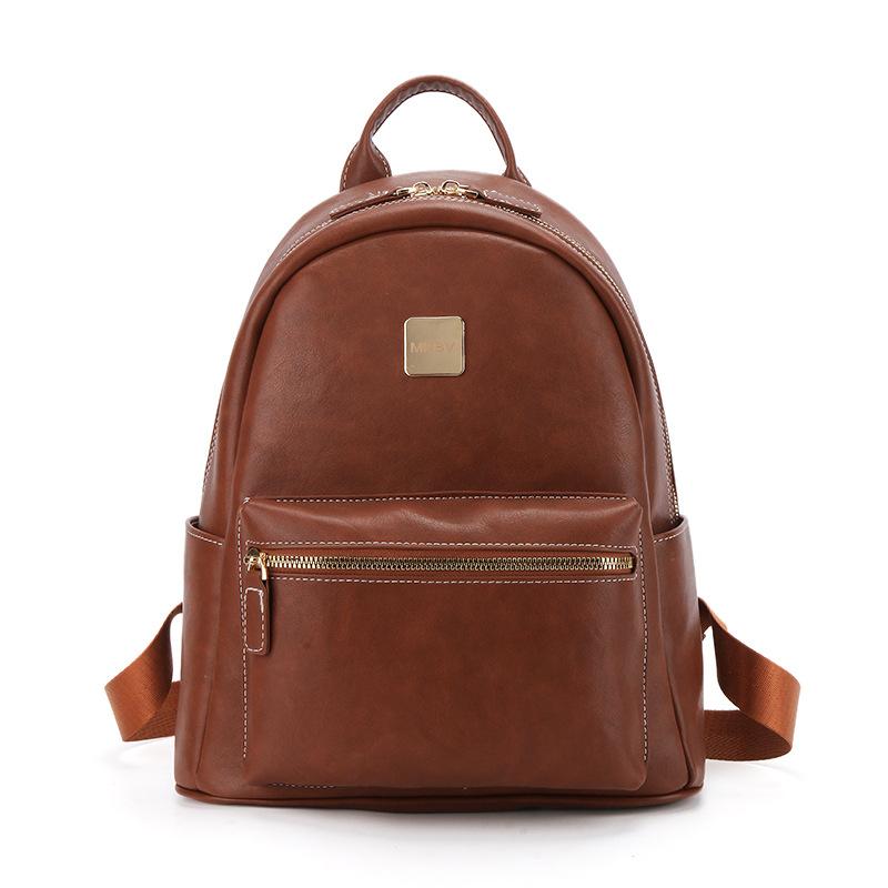 This year's new niche trend, retro simple portable small schoolbag, women's leisure commuting travel fashionable backpack