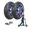 2lots Scooters Replacement Wheel with Bearings Aluminum Alloys Scooters Wheel for Aggressive Trick Cycling