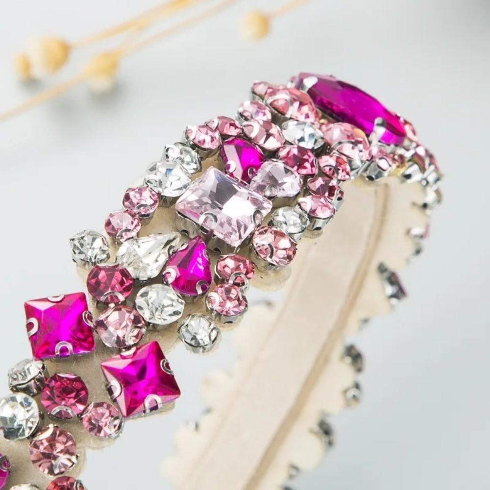 Rhinestone Full Diamond Headband European and American Hair Ties Baroque Hairbands  Hair Accessory