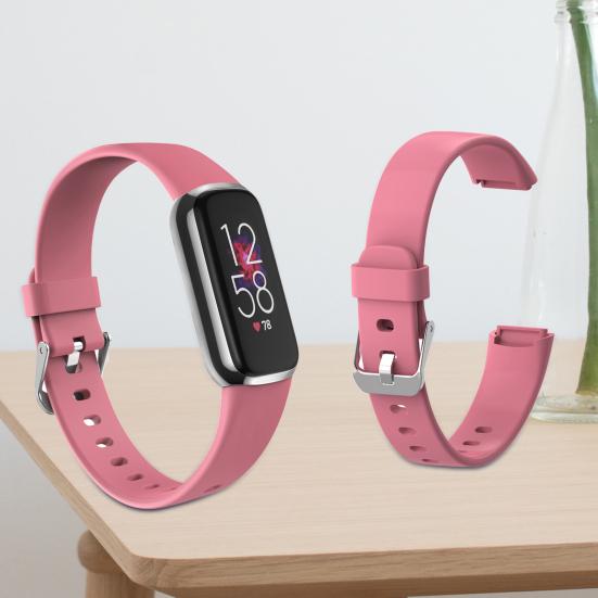 Pulseira de Relógio de 15mm Confortável à Prova d'Água Inteligente Substituível à Prova de Suor Pulseira de Relógio para Fitbit-Luxe