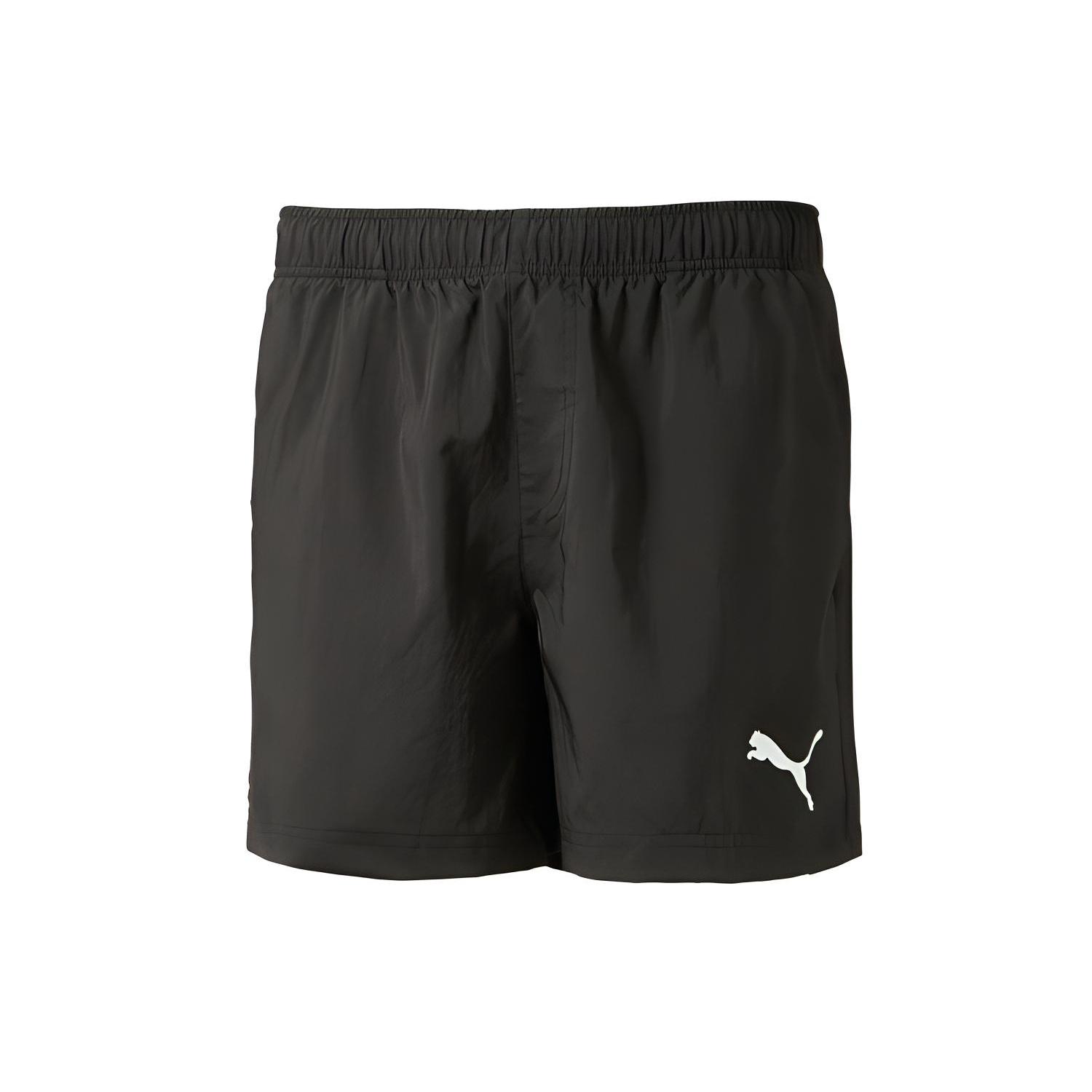 PUMA Embossed Logo Fleece Shorts  Black White  Men s 592975-01 XXL