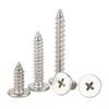 304 Stainless Steel Phillips Countersunk Flat Head Self-Tapping Screws