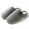 Fashion Large Sized Cotton Slippers for Home Use Anti Slip for Autumn Winter New Indoor Warm Simple Comfortable Cotton Slippers