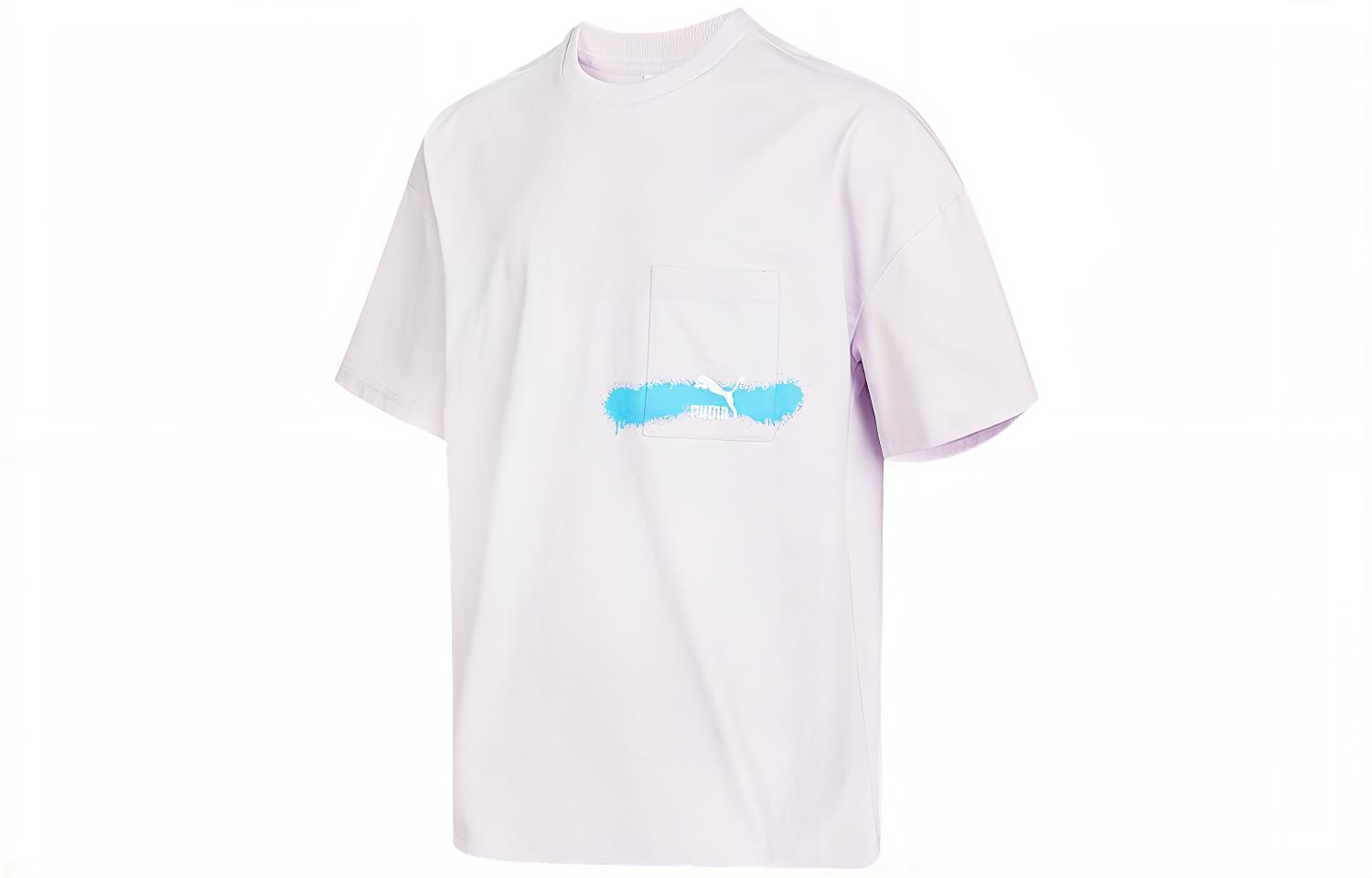 PUMA T Shirts Men s Pink Crew Neck Moderate Straight Fit 536087-17 XL