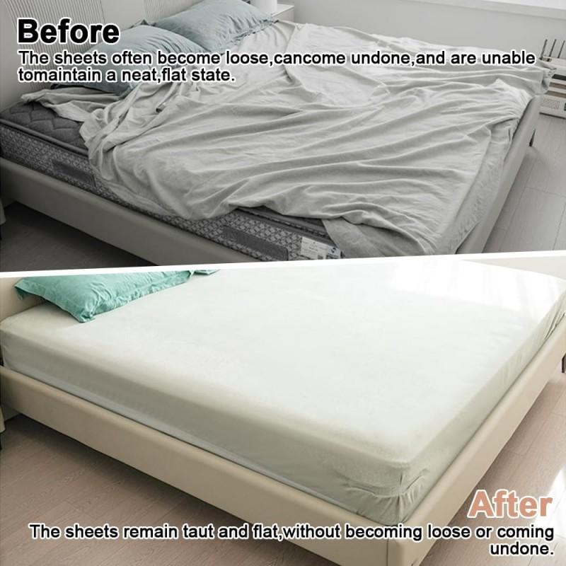 4Pcs Bed Corner Sheet Grippers Straps Heavy Duty Mattress Straps for All Sheet Sizes Non-Slip Sheet Holders Secure Bed Sheets
