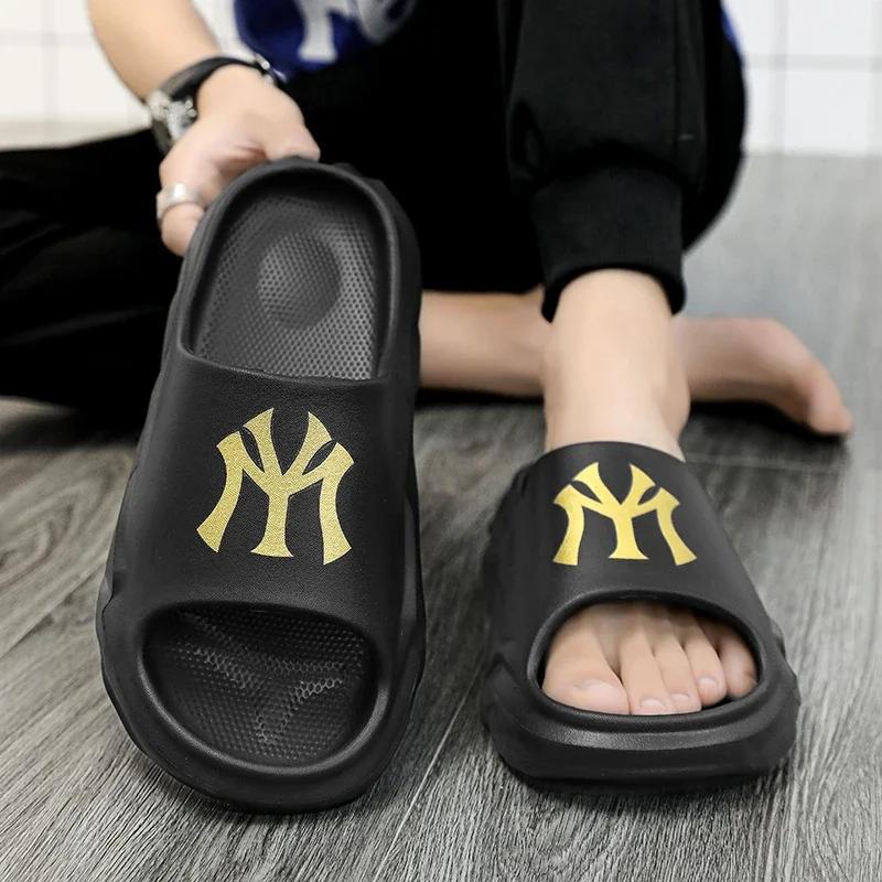Unisex Sommer Hausschuhe Luxus Plateau Indoor Haus EVA Schuhe Für Zuhause Männer Frauen Bequem Weich Strand Spaziergang Outdoor Hausschuhe
