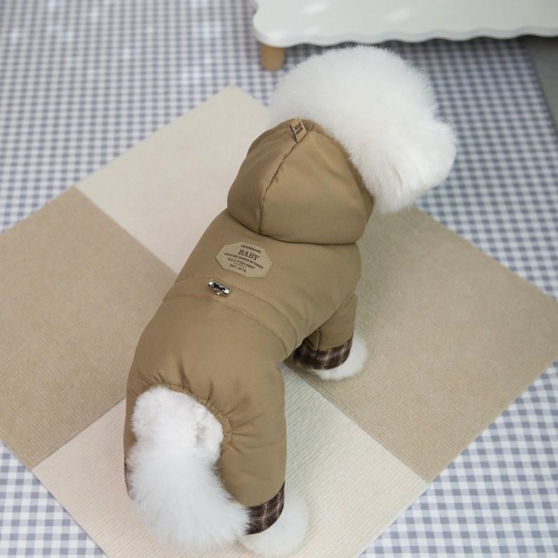 Pet Dog Winter Cotton Coat 4-Legged Warm Outfit Small Medium Large Dogs All Season