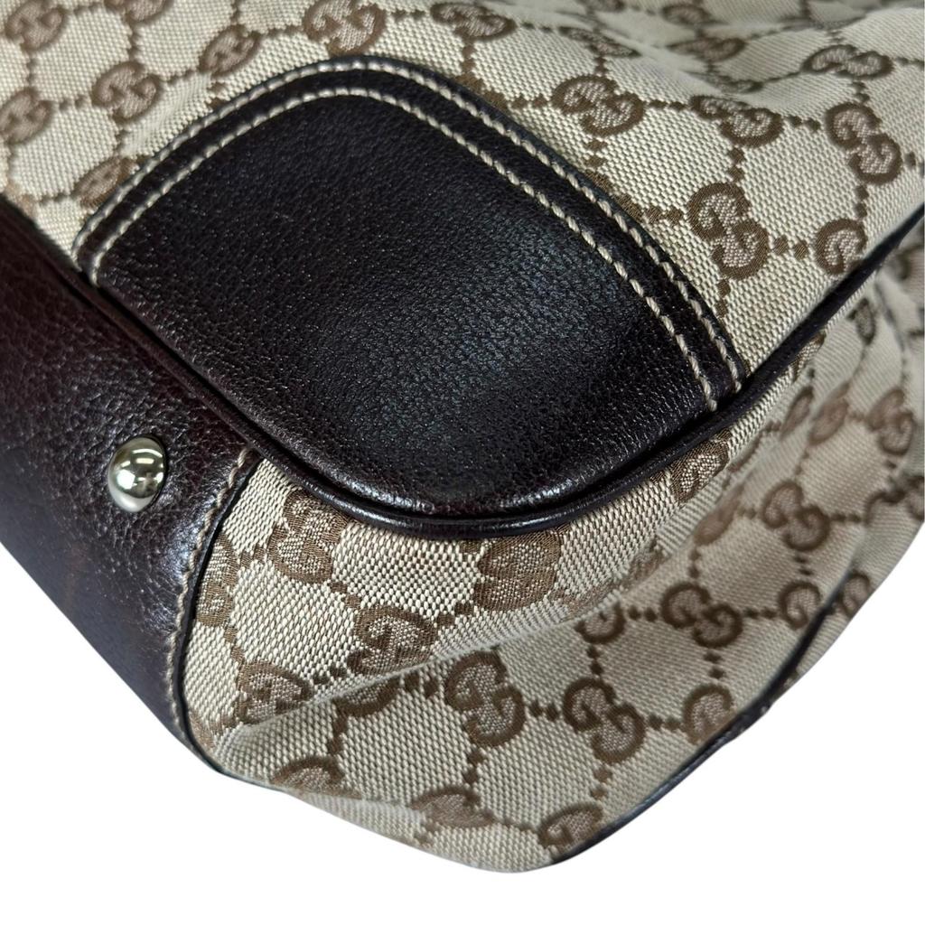 GUCCI Sherry Line Princess 163805 Tote Bag beige Women used