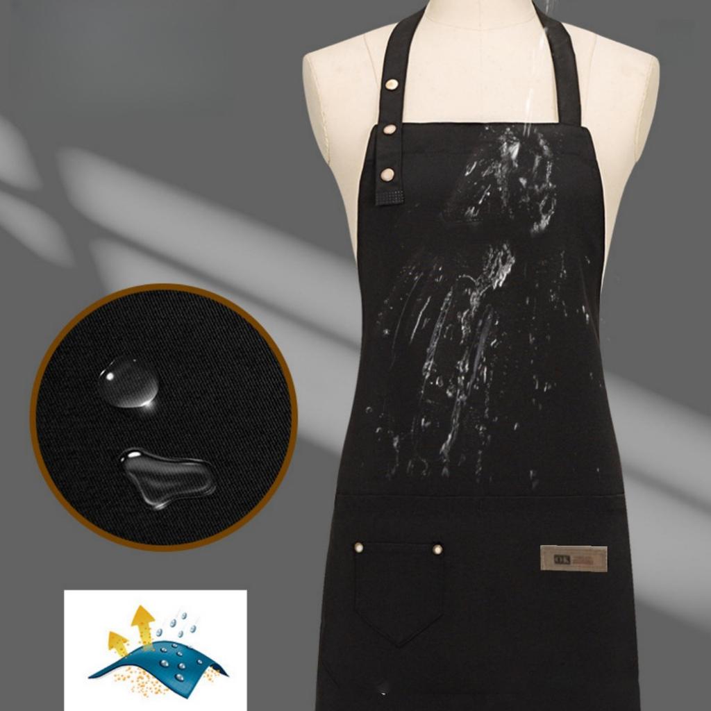 NEW New Chef Waiter Cafe Shop Pure Color Cooking Apron for Woman Men BBQ Hairdresser Aprons Bibs Kitchen Accessory