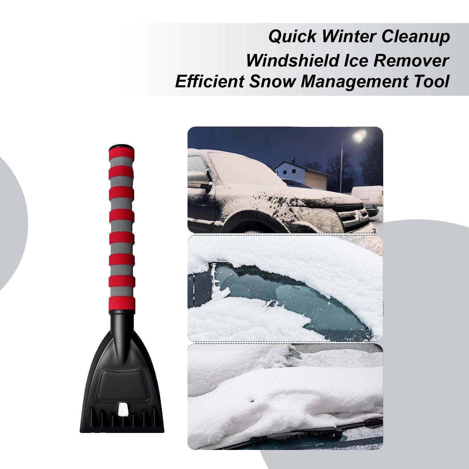 

Windshield Scraper Portable Ergonomic Auto Accessories With Silicone Handle Cars Snow Remover For Truck SUV Vehicle Roof Winter China Mainland