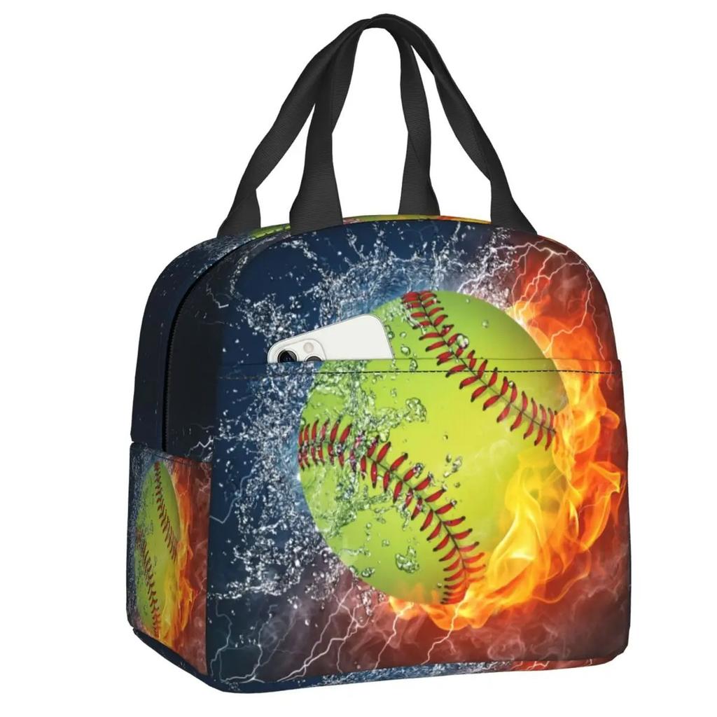 Basketball Thermal Insulation Bag Cartoon Game Sports To Print Children Boys And Girls Lightweight Portable Meal Bag