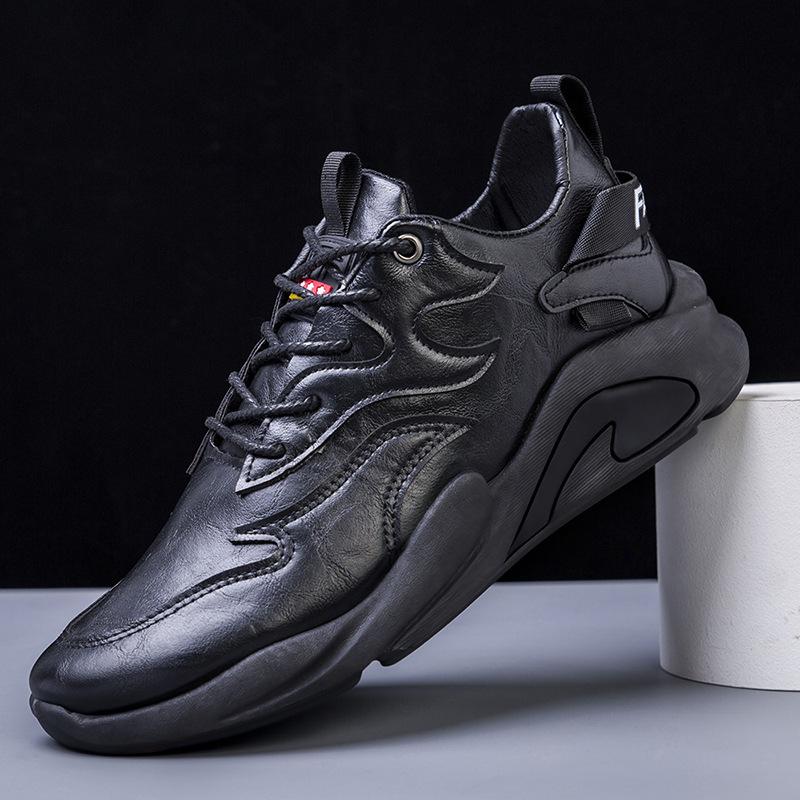 

2025 autumn new men s casual shoes light sole soft surface sports leather u men s single cotton casual shoes of the same style 39