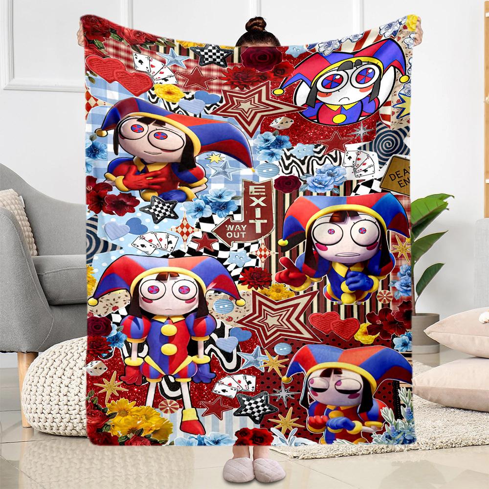 Digital Circus Blanket Ultrasoft Great For Bed Seaside Couch For All Seasons Warmthful Decor Ideal Gift For Birthday Valentine'S Day