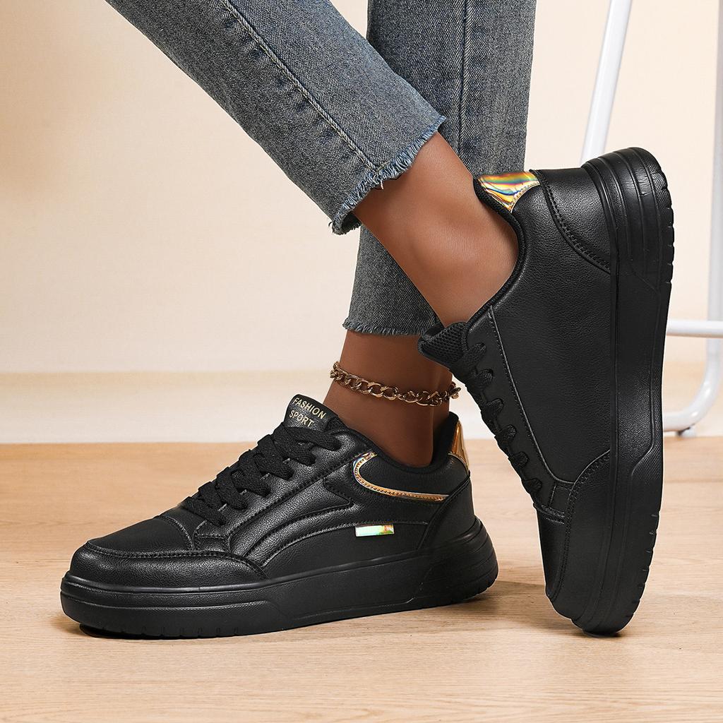Spring new versatile students, shoes and shoes women's summer sports flat-bottomed casual thick-soled heightening board shoes