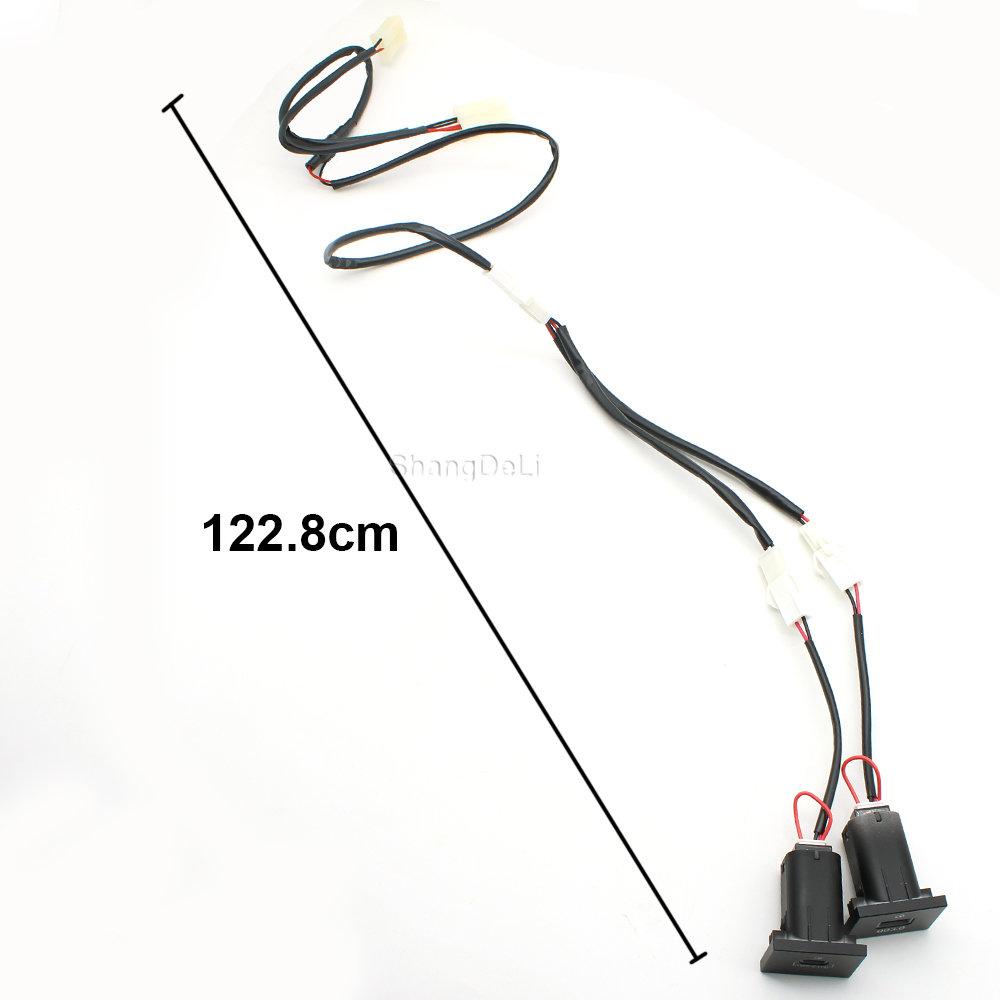 Araba USB şarj aleti PD Hızlı Şarj QC3.0 Otomatik Telefon şarj adaptörü Düğmesi Ford Focus 2 için mk2 2009 2010 2011 Aksesuarları