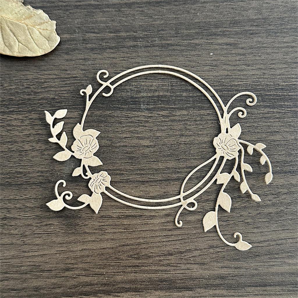 Flower Wreath Die Cut For Scrapbooking Card Making Photo Album Decorative Embossing Paper Die Carbon Steel Cutting Dies