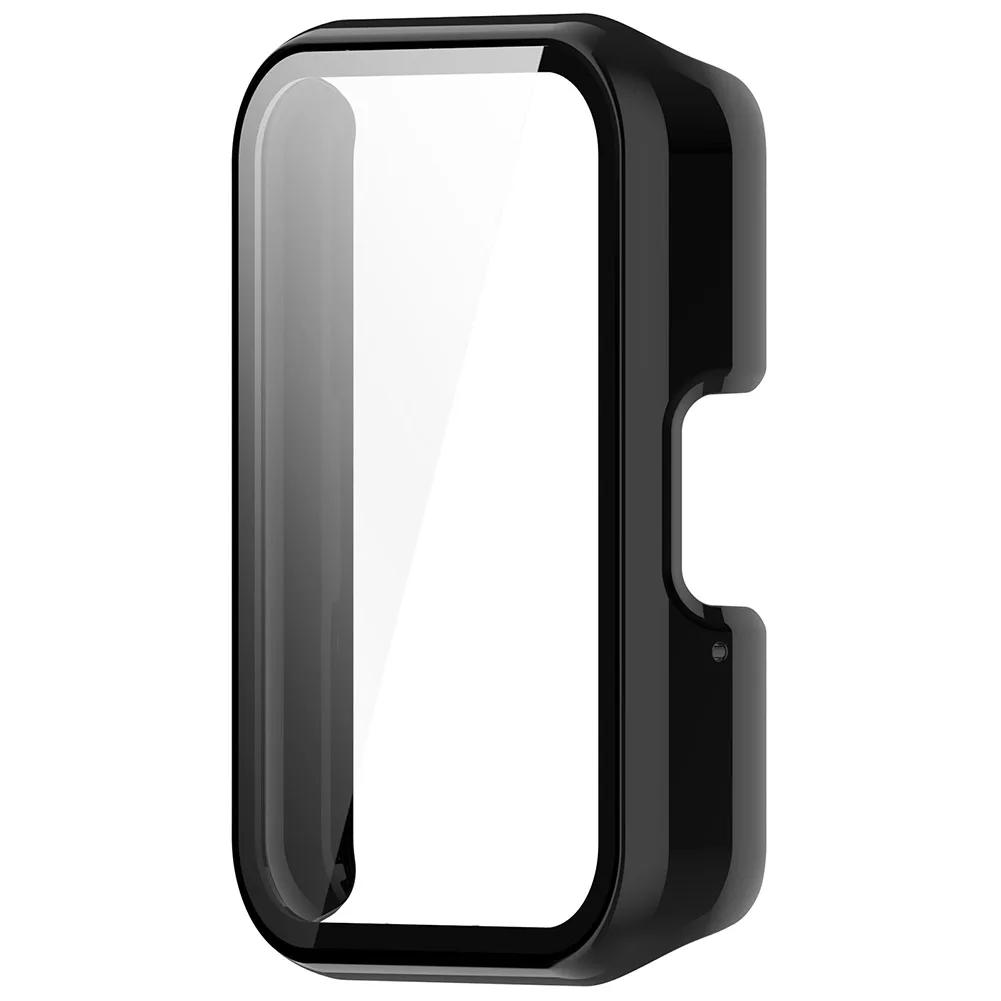 PC Watch Case Smartwatch Protective Cover with Tempered Glass Anti-Fall Dustproof for Samsung Galaxy Fit 3 SM-R390