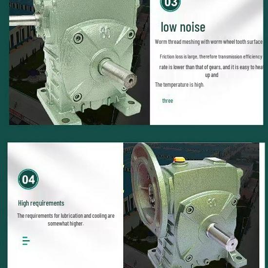 WPA100 Compact Vertical Worm Gear Speed Reducer Transmission