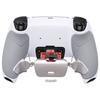 Controller not eXtremeRate RISE V3 Metal Back Paddle Remap Kit for PS5 Controllers and Includes Upgrade Board with White Redesigned Back Case and