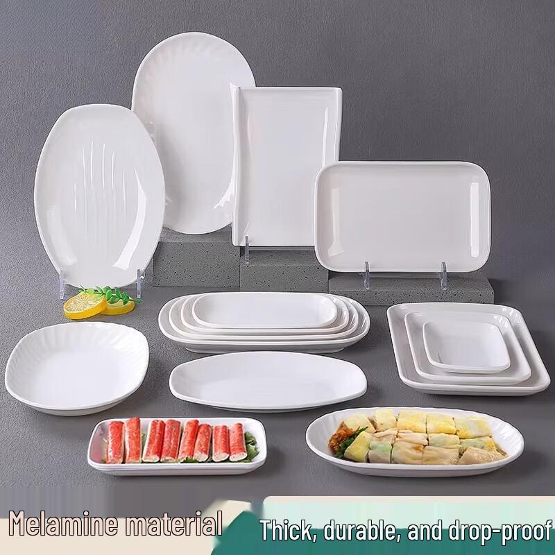 White Melamine Multi-Purpose Serving Plates