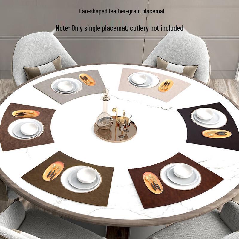 

Double-Sided PU Leather Placemat Set