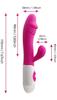 Silicone Stimulator Dildo 7 Modes Waterproof Intimate Body Massage with Batteries NOT INCLUDED