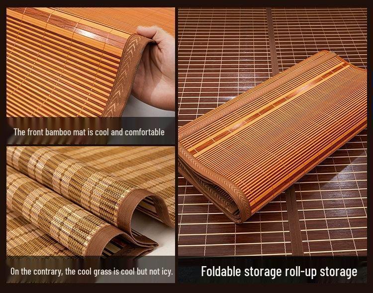 2026 Summer Bamboo Mat: Foldable, Double-Sided Cool Mat for Dormitory Bunk Beds with Free Shipping