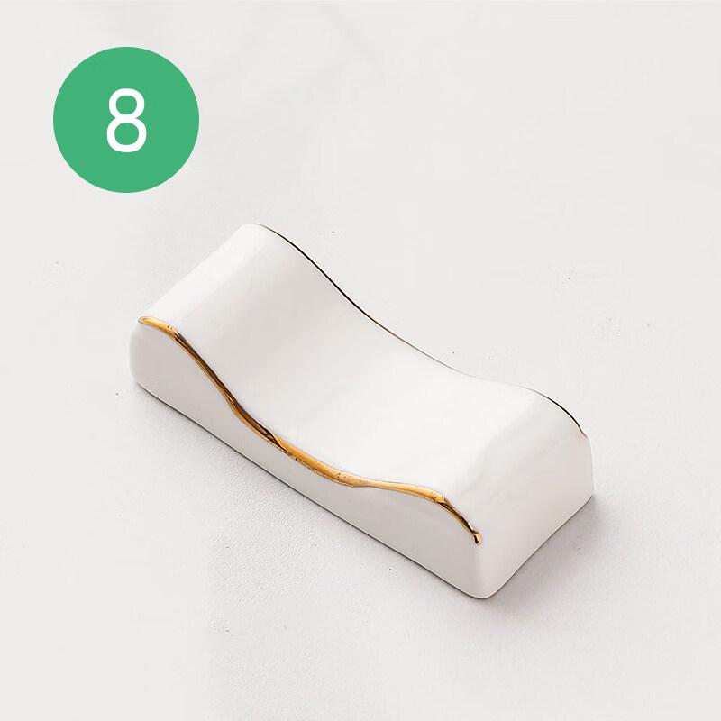 

Pure White Ceramic Chopstick Rest (2-Pack)