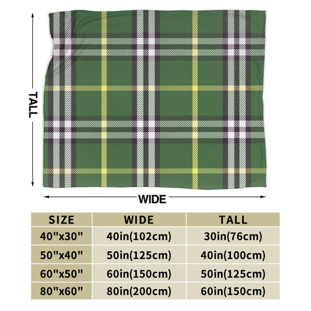 Yellow Tartan Flannel Blanket Autumn Soft Durable Throw Blanket for Kids Adult Living Room Comfortable Bedspread Sofa Bed Cover